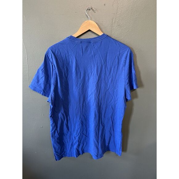 Nike Mens Blue Short Sleeve Just Do It Graphic T-shirt Size XL Dri-Fit - Picture 2 of 3